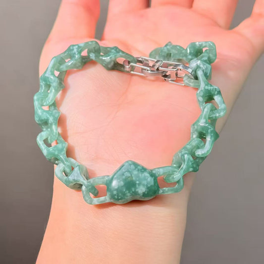 019 Jadeite Lucky charm bracelet energy feng shui magnetic fashion jewelry beads bracelet gift