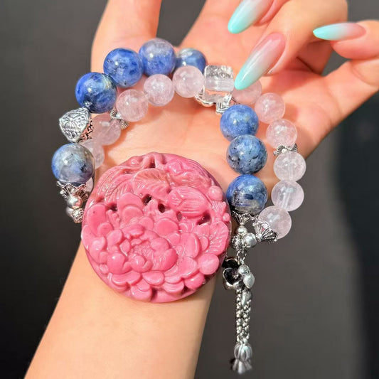 020 Phantom Q Kyanite Rhodonite Bracelet 2025 Energy High Quality Fashion Jewelry Feng Shui Magnetic Beads Bracelet Gift