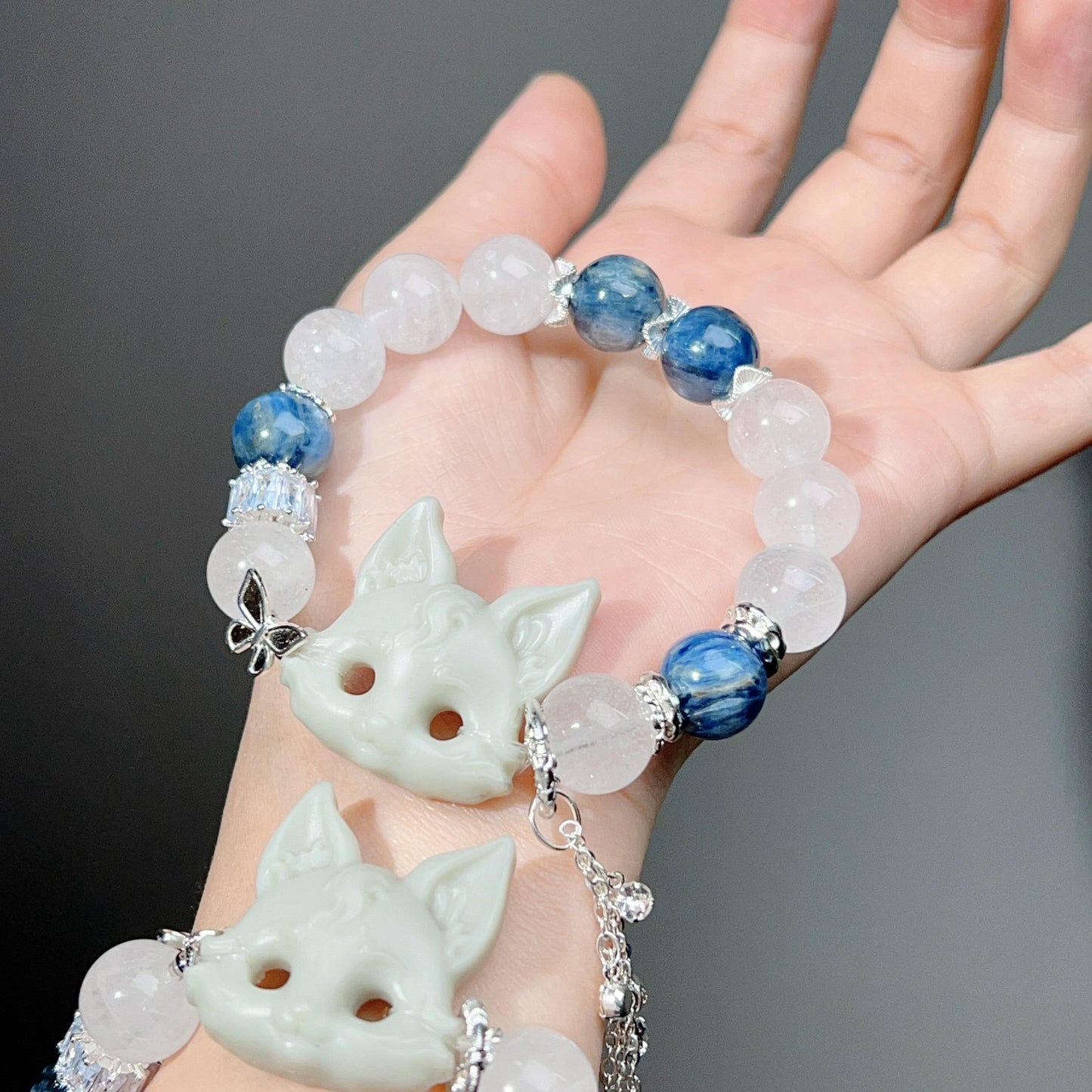 074 Phantom Quartz lucky charm bracelet 2025 energy high quality Feng Shui bracelet magnetic beads bracelet gift