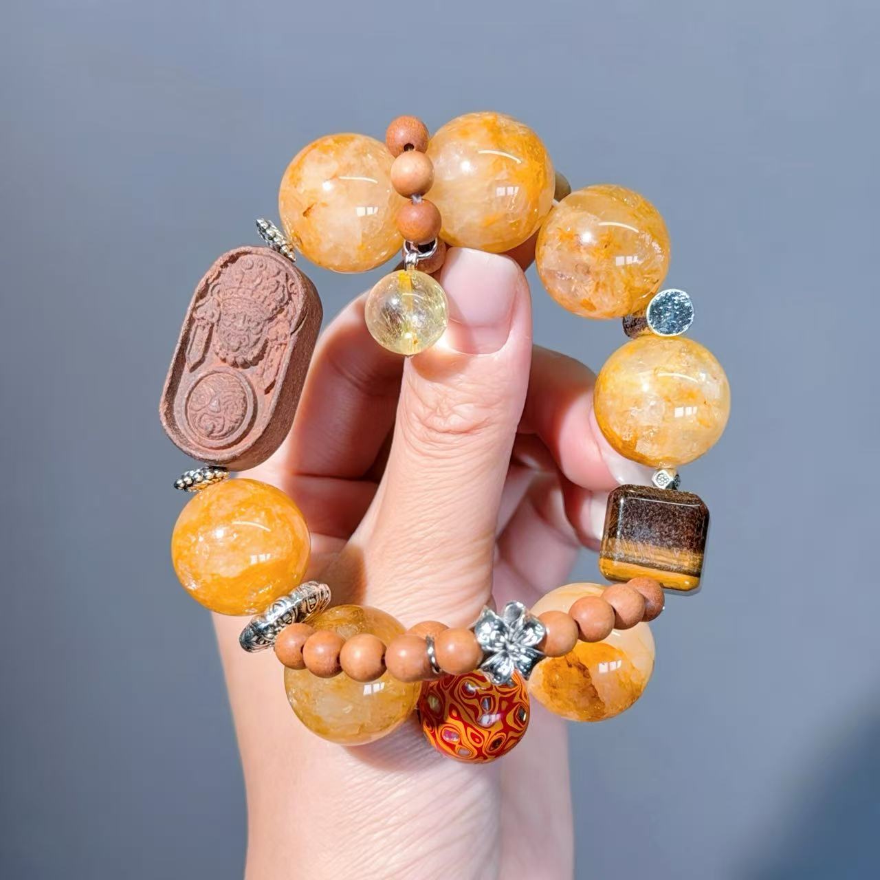 001 Large beads, high quality bracelet.