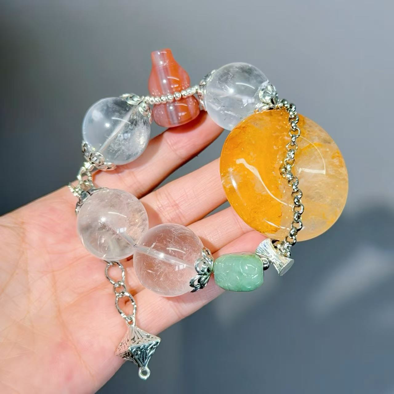 001 Large beads, high quality bracelet.