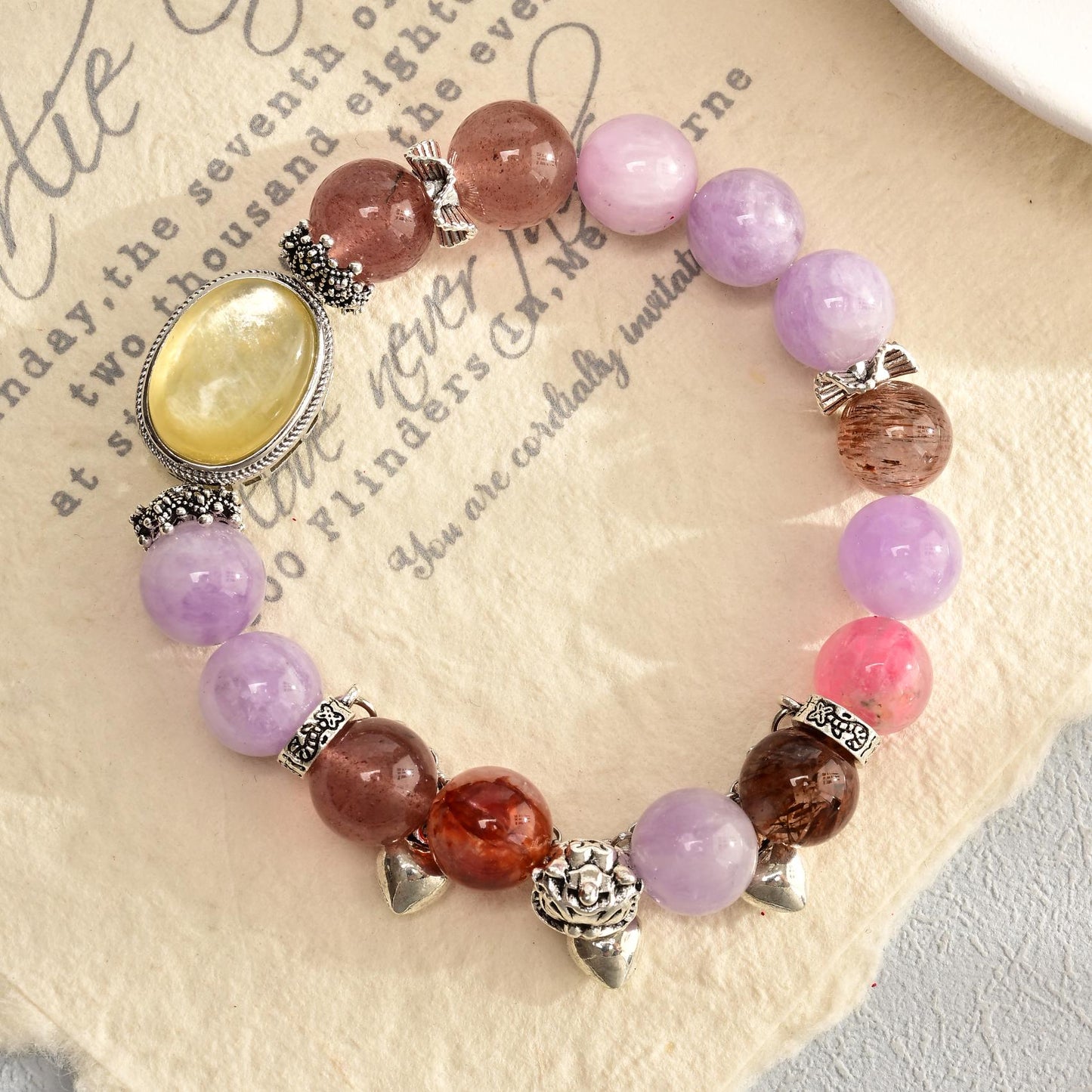 001 New arrival, special price. Large beads, high quality bracelet.