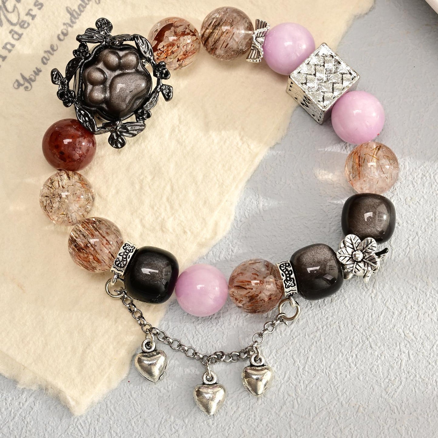 001 New arrival, special price. Large beads, high quality bracelet.