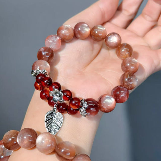 056 Lepidolite Amber  Lucky Charm Bracelet 2025 Energy High Quality Fashion Jewelry Feng Shui Beads Magnetic Gift