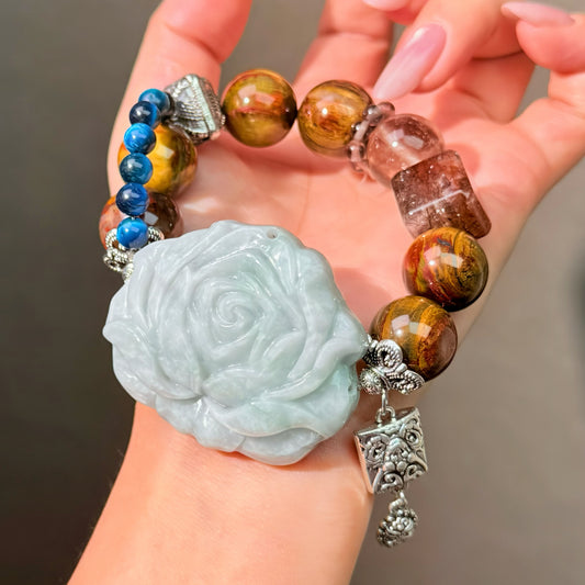 026 Pietersite Jadeite Tiger's Eye Bracelet Energy Magnetic High Quality Fashion Jewelry Feng Shui Beads Bracelet Gift