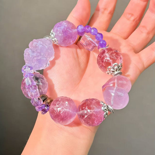 007 Amethyst Bracelet Energy High Quality Fashion Feng Shui Bracelet Gift Bead Bracelet Jewelry