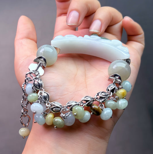 012 Jadeite Jewelry Magnetic Feng Shui Bracelet Gift