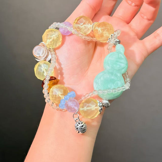 035 Jadeite Citrine Amethyst Bracelet High Quality Energy Magnetic Bracelet Gift
