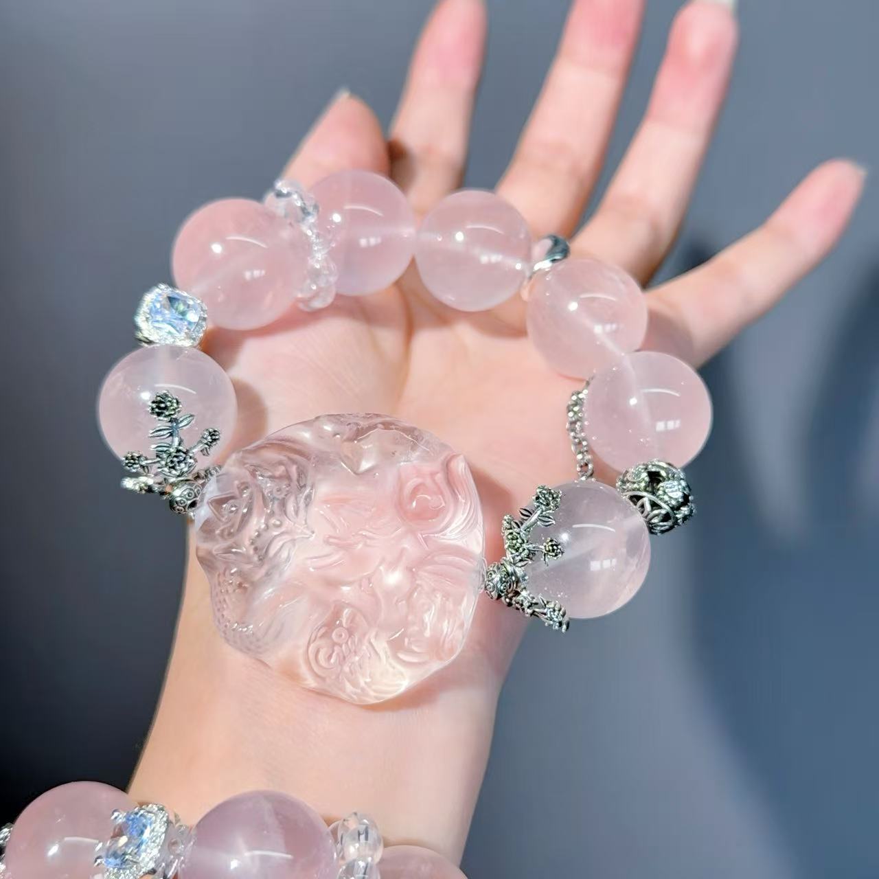 001 Large beads, high quality bracelet.