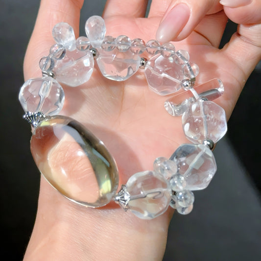 003 Clear quartz, citrine Bracelet 2025 Energy Beads Bracelet Fashion Magnetic Crystal Jewelry Bracelet 2025 Energy Beads Bracelet Fashion Magnetic Crystal Jewelry
