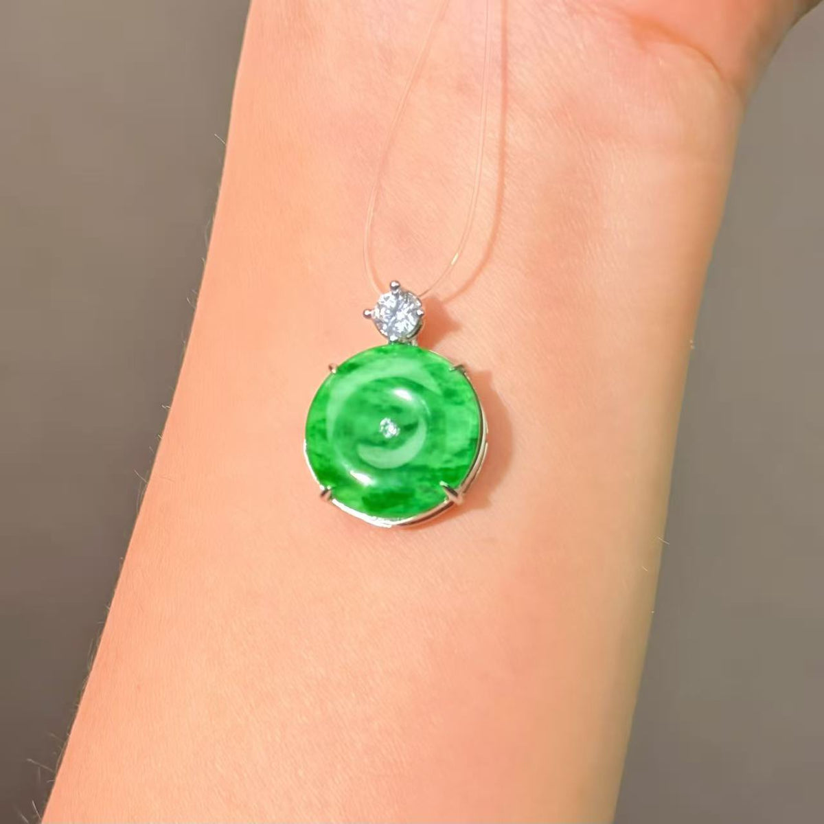 037 jadeite Lucky Charm Pendant2025 Energy High Quality Fashion Jewelry Feng Shui Beads Magnetic Gift