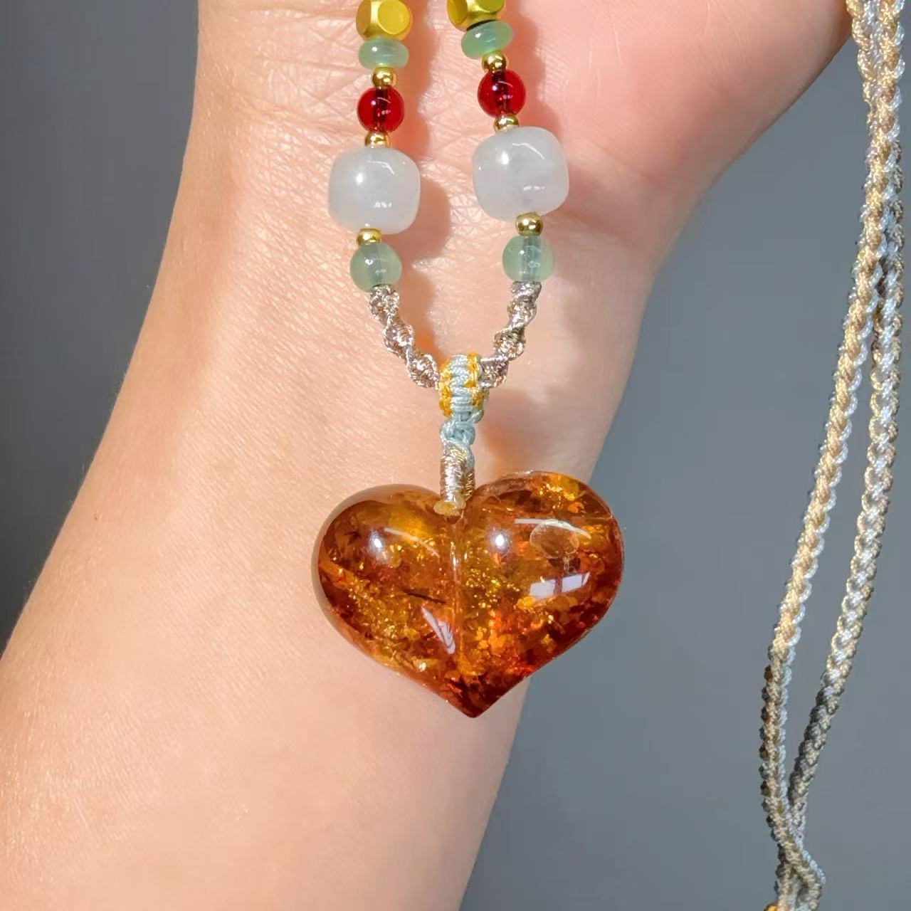 037 jadeite Lucky Charm Pendant2025 Energy High Quality Fashion Jewelry Feng Shui Beads Magnetic Gift