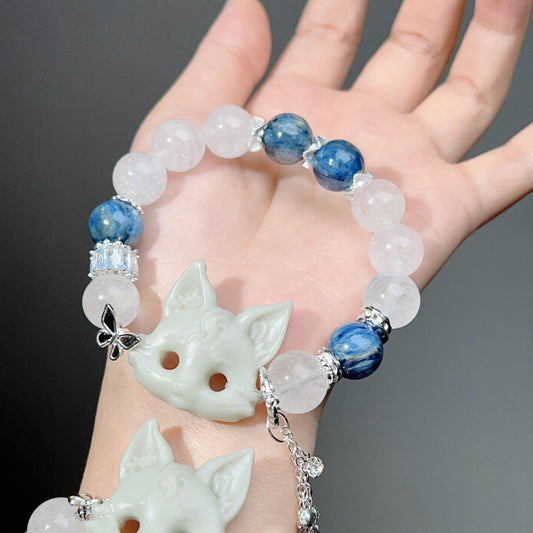 074 Phantom Quartz lucky charm bracelet 2025 energy high quality Feng Shui bracelet magnetic beads bracelet gift