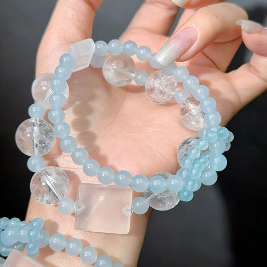 018 Phantom Quartz Milk Quartz Quartzite  Bracelet 2025 High Quality Energy Magnetic  Bracelet Gift