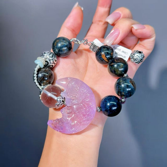 014 Pietersite Amethyst Clear Quartz Bracelet 2025 Energy High Quality Fashion Jewelry Feng Shui Beads Magnetic Gift