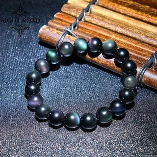 078  Natural Agate Tiger Eye Green Aventurine Bracelet 8MM 10MM 12MM Bead Bracelet