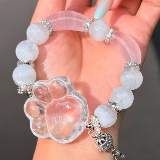 057 Clear Quartz Phantom Quartz Rose Quartz Bracelet Energy High Quality Fashion Jewelry Bead Bracelet Magnetic Bracelet Gift