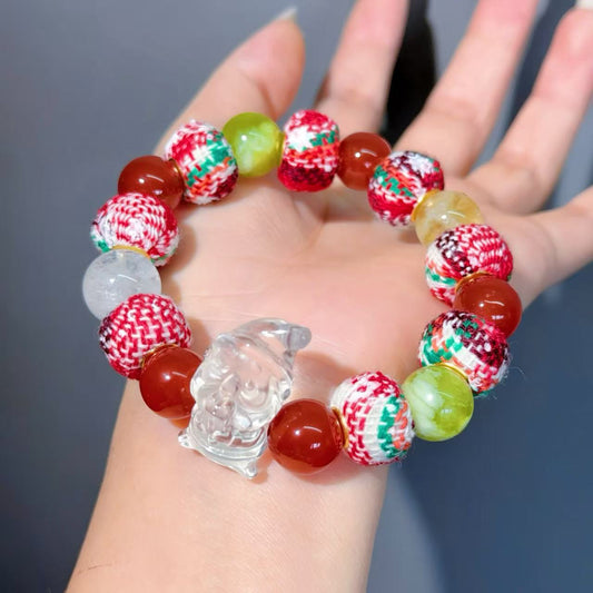 021 Agate Clear Quartz Serpentine bracelet 2025 high quality fashion magnetic unisex gift