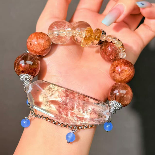 018 Phantom Quartz Clear Quartz Bracelet High Quality Energy Magnetic  Bracelet Gift